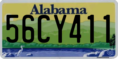 AL license plate 56CY411