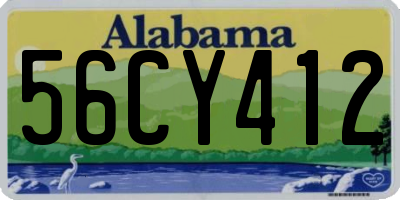 AL license plate 56CY412