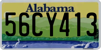 AL license plate 56CY413
