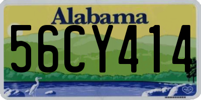 AL license plate 56CY414