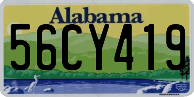 AL license plate 56CY419