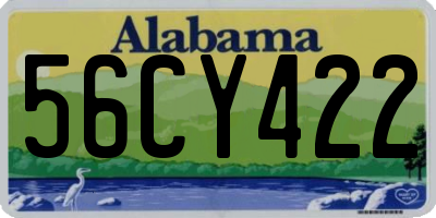 AL license plate 56CY422
