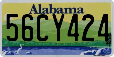 AL license plate 56CY424