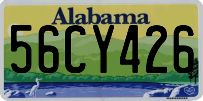 AL license plate 56CY426