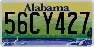 AL license plate 56CY427