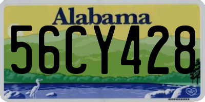 AL license plate 56CY428