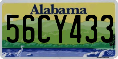 AL license plate 56CY433