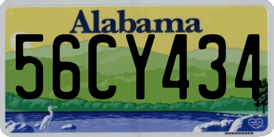 AL license plate 56CY434