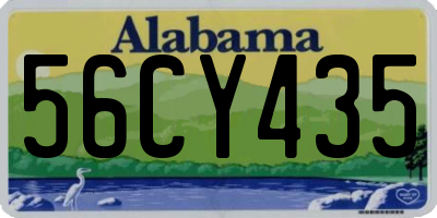 AL license plate 56CY435