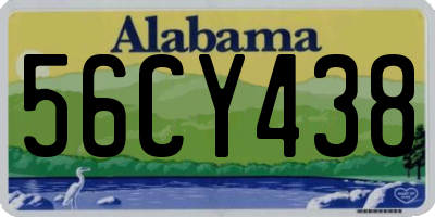 AL license plate 56CY438