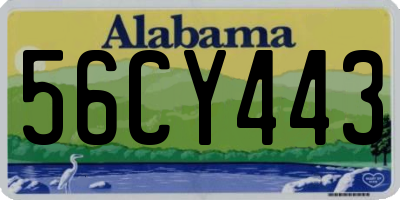 AL license plate 56CY443