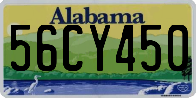 AL license plate 56CY450