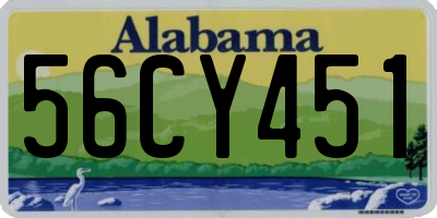 AL license plate 56CY451