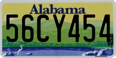 AL license plate 56CY454