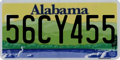 AL license plate 56CY455