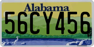 AL license plate 56CY456