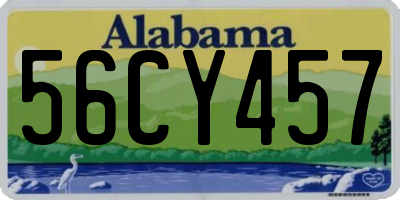AL license plate 56CY457