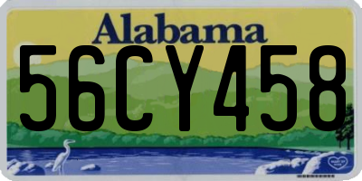 AL license plate 56CY458