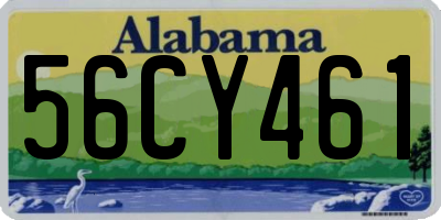 AL license plate 56CY461