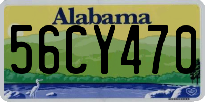 AL license plate 56CY470