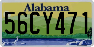 AL license plate 56CY471