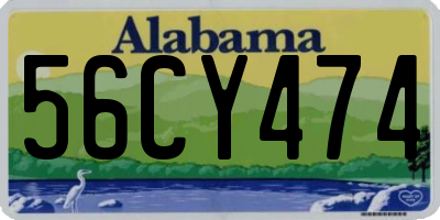AL license plate 56CY474