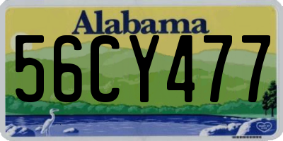 AL license plate 56CY477
