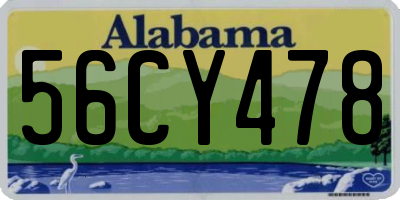 AL license plate 56CY478