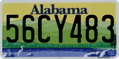 AL license plate 56CY483