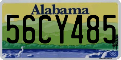AL license plate 56CY485