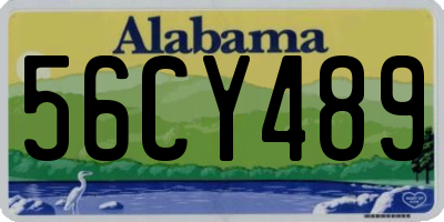 AL license plate 56CY489