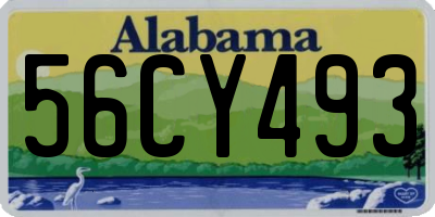 AL license plate 56CY493