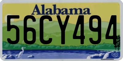 AL license plate 56CY494