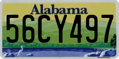 AL license plate 56CY497