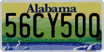 AL license plate 56CY500