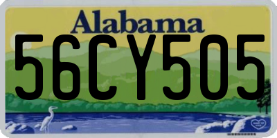 AL license plate 56CY505