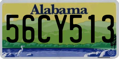 AL license plate 56CY513