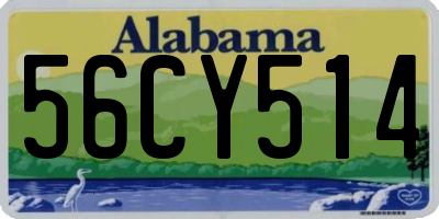 AL license plate 56CY514