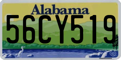 AL license plate 56CY519