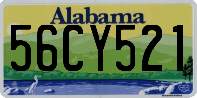 AL license plate 56CY521