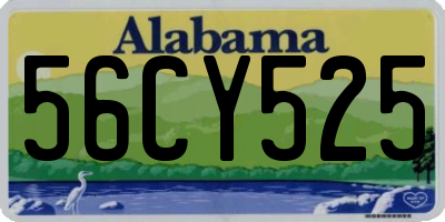 AL license plate 56CY525
