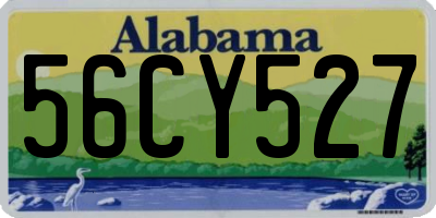 AL license plate 56CY527