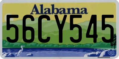 AL license plate 56CY545