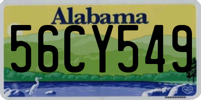 AL license plate 56CY549