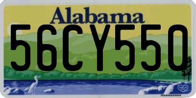 AL license plate 56CY550