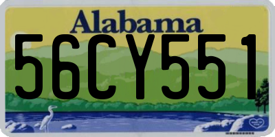 AL license plate 56CY551