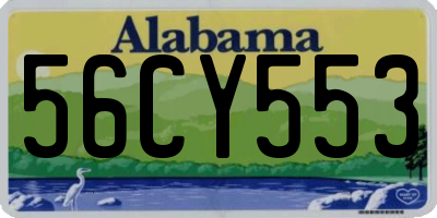 AL license plate 56CY553