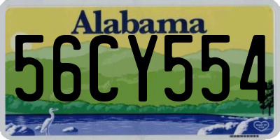 AL license plate 56CY554