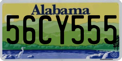 AL license plate 56CY555