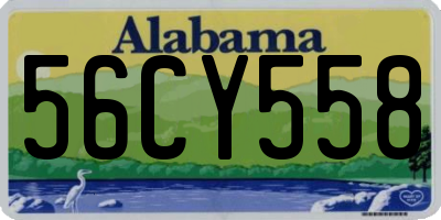 AL license plate 56CY558